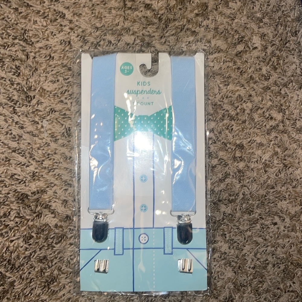 Made for Retail brand Kids Suspenders 1 Count 3y+ light Blue